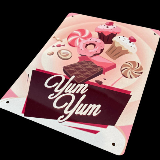 Yum Yum Cakes | Retro | Metal Wall Sign