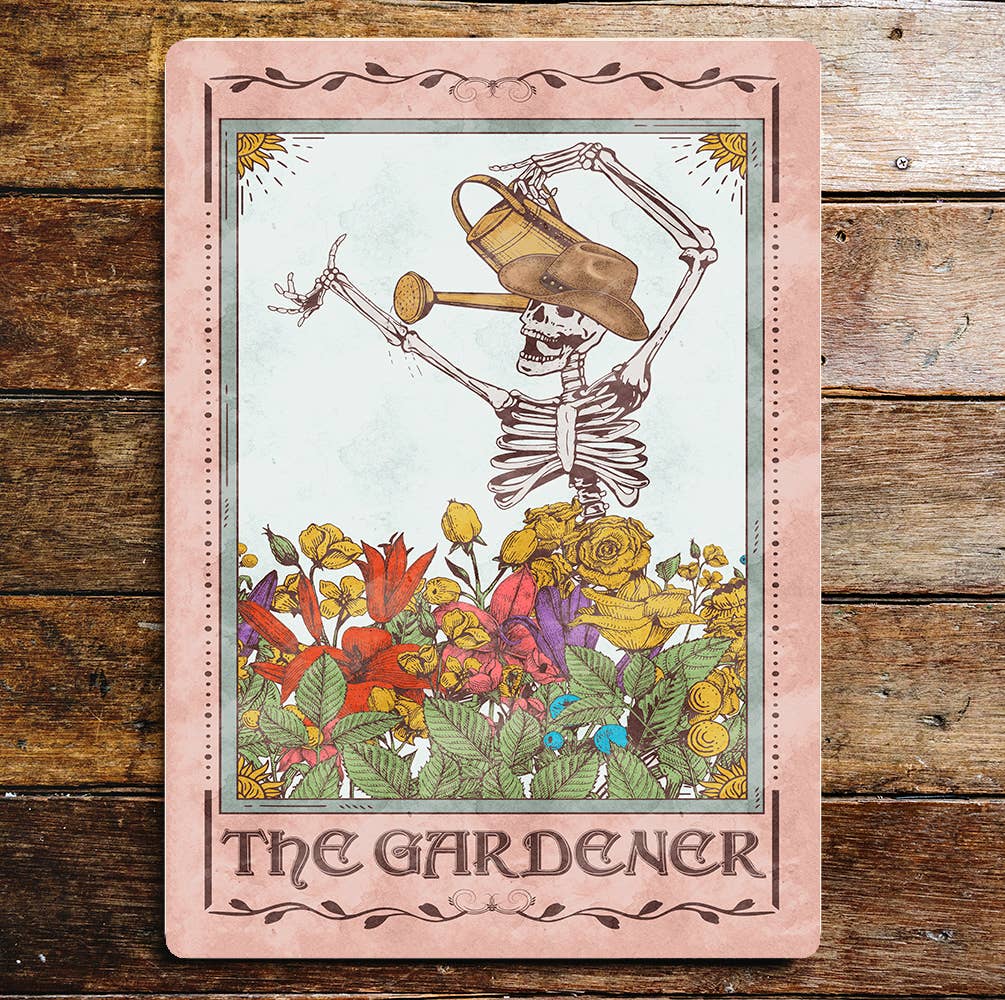 The Gardener Tarot Spiritual Art Metal Sign Plaque