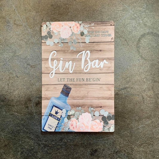 Wedding Gin Bar | Metal Wall Sign
