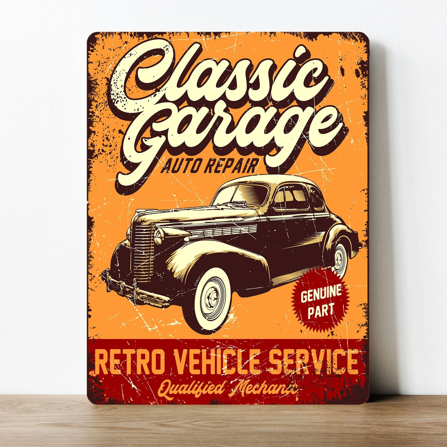 Classic Garage Auto Repair Car | Metal Sign Plaque