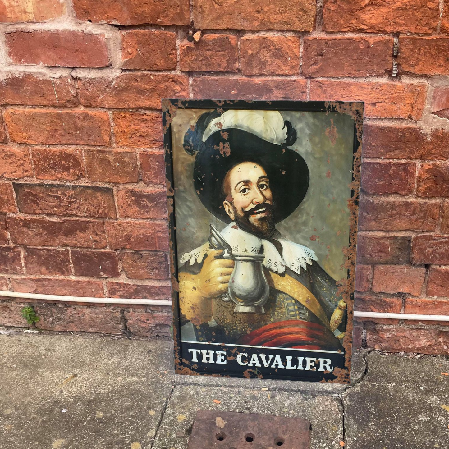 Pub Sign The cavalier Metal Advertising Wall Sign