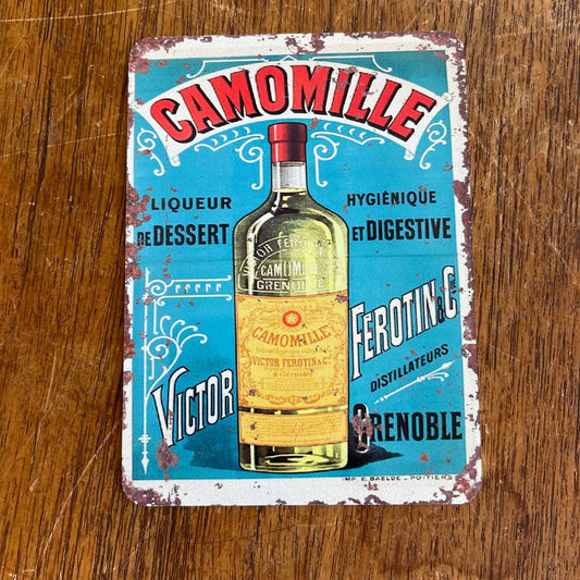 Camomile liqueur Victor Drink bottle | Metal Sign Plaque
