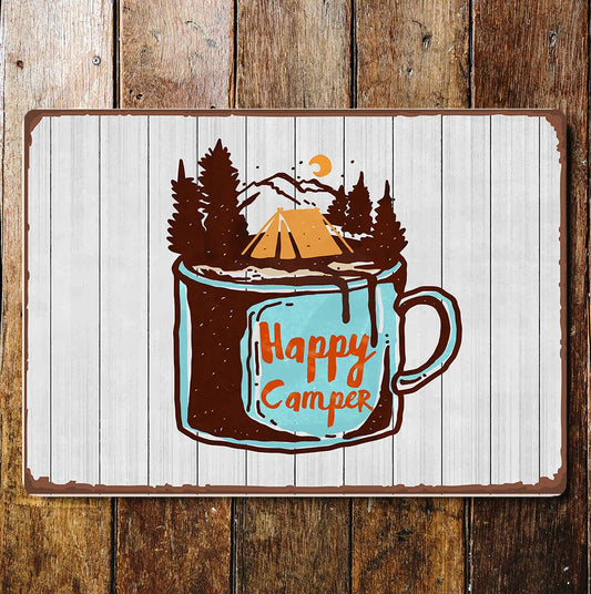 Happy Campers Camping | Metal Sign Plaque