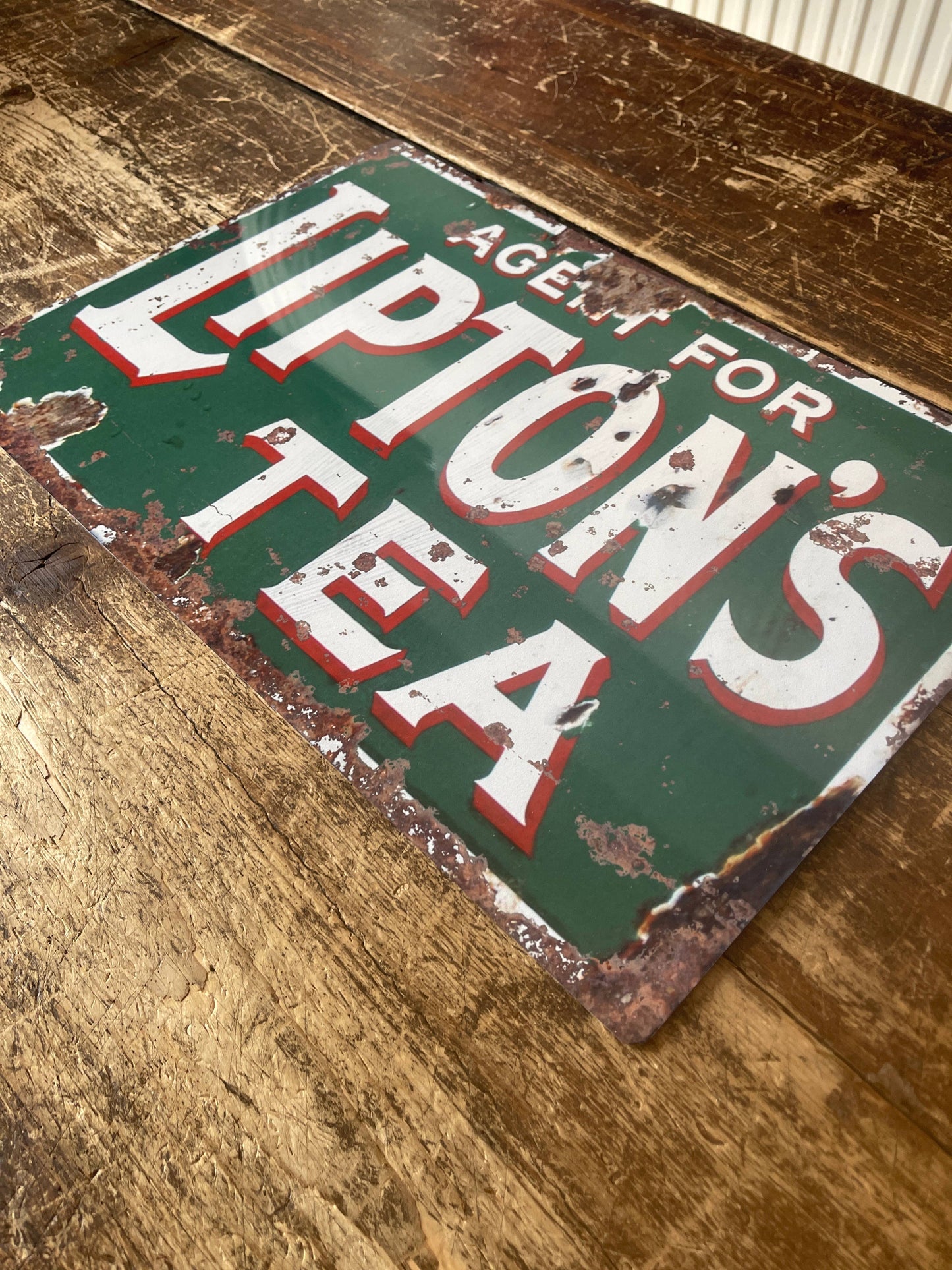 Liptons Tea | Metal Advertising Wall Sign