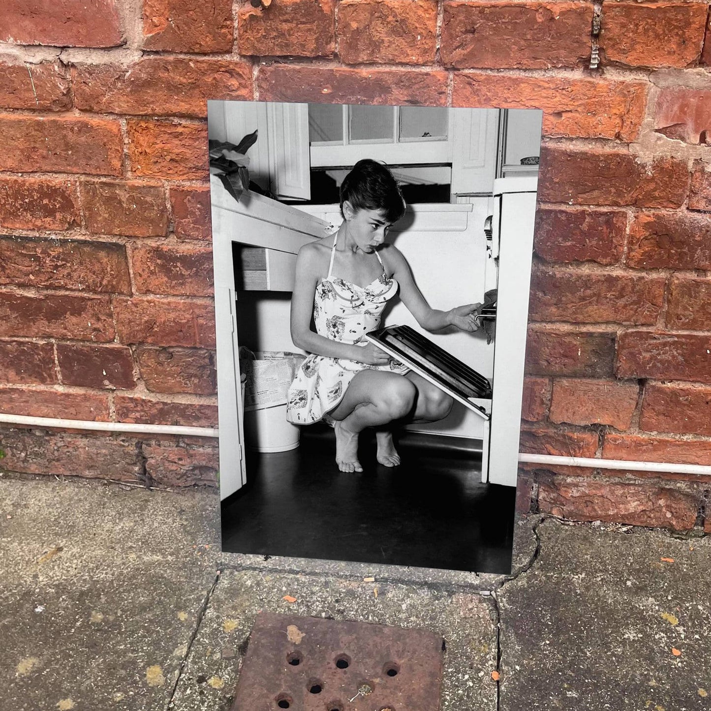 Audrey Hepburn Oven | Metal Advertising Wall Sign
