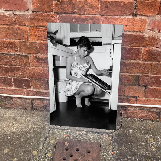 Audrey Hepburn Oven | Metal Advertising Wall Sign