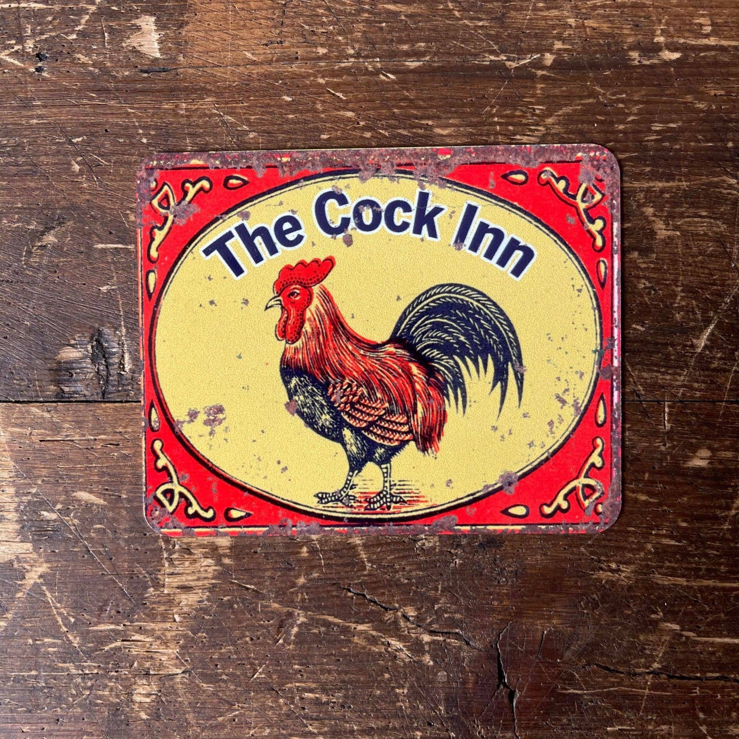 Home Pub Bar The Cock Inn Cockeral | Metal Sign
