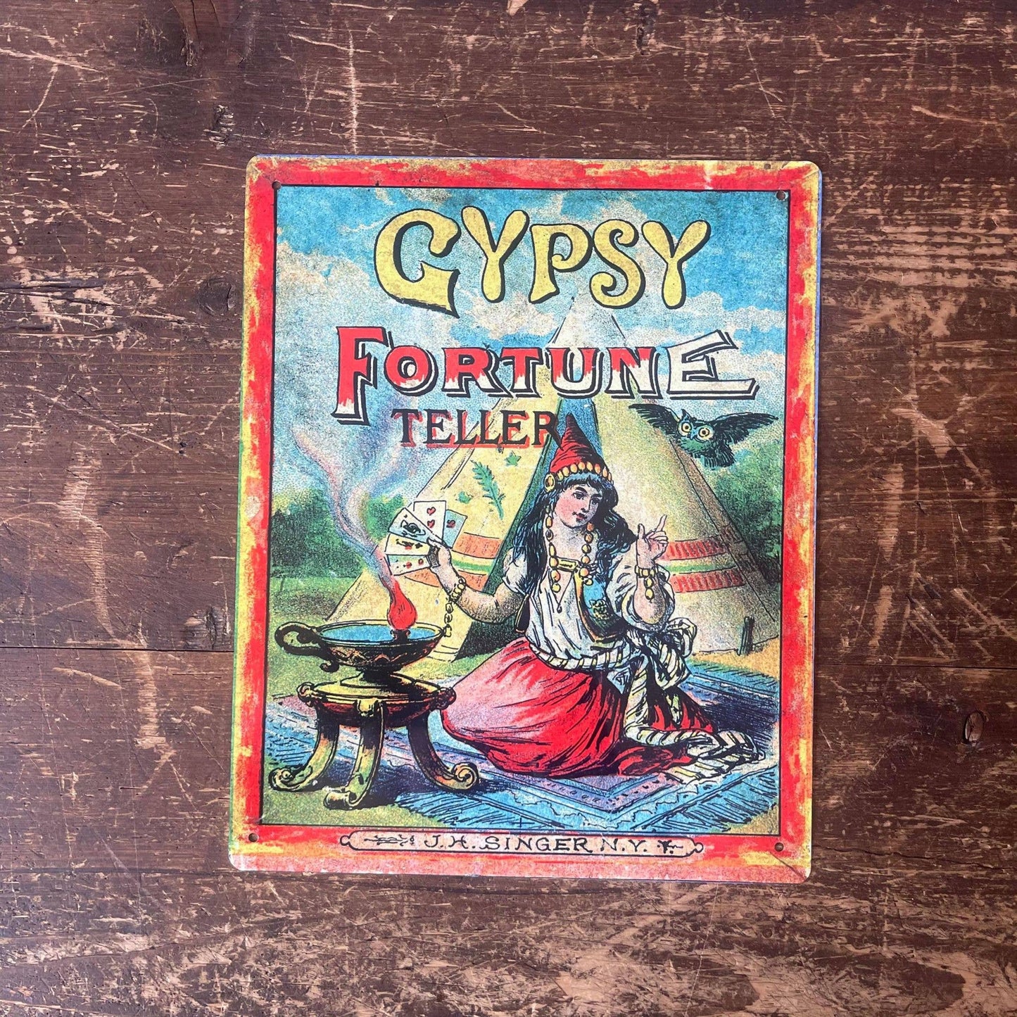 Gypsy Fortune Teller | Metal Sign Plaque