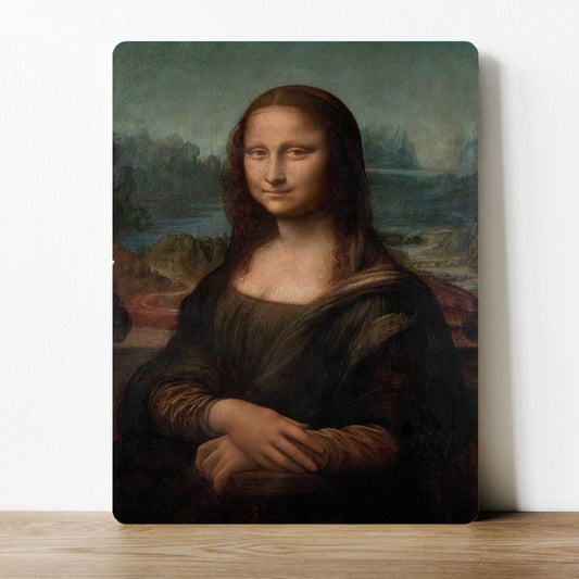 Mona Lisa Famous Painting Art | Metal Sign Plaque