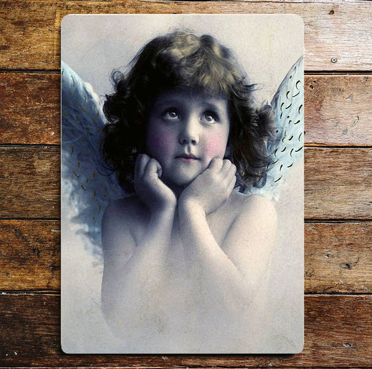 Angel Cute | Metal Wall Sign