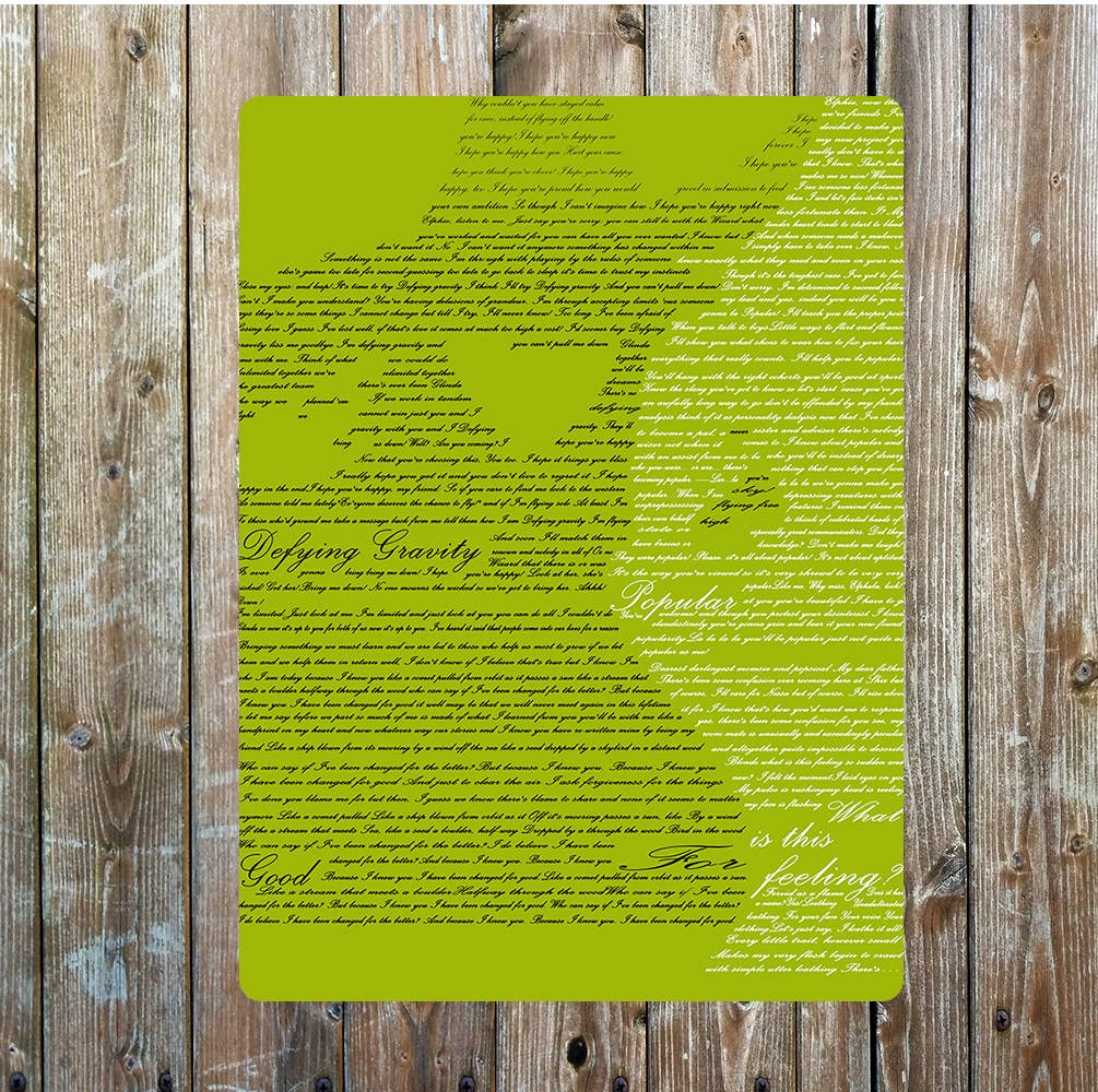 Silhouette Wicked witch Metal Sign Plaque