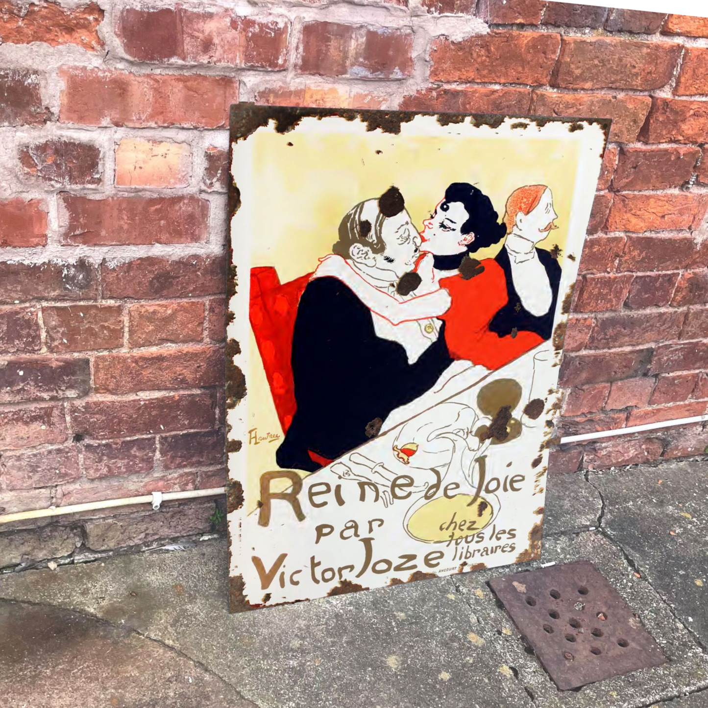 French reine de joie | Metal Advertising Wall Sign