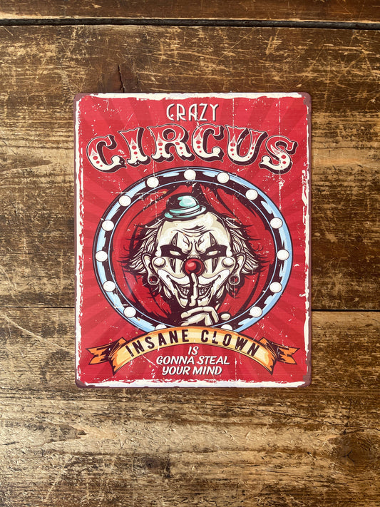 Crazy Circus | Metal Sign Plaque