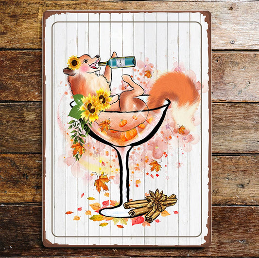 Cocktail Cup | Metal Sign Plaque