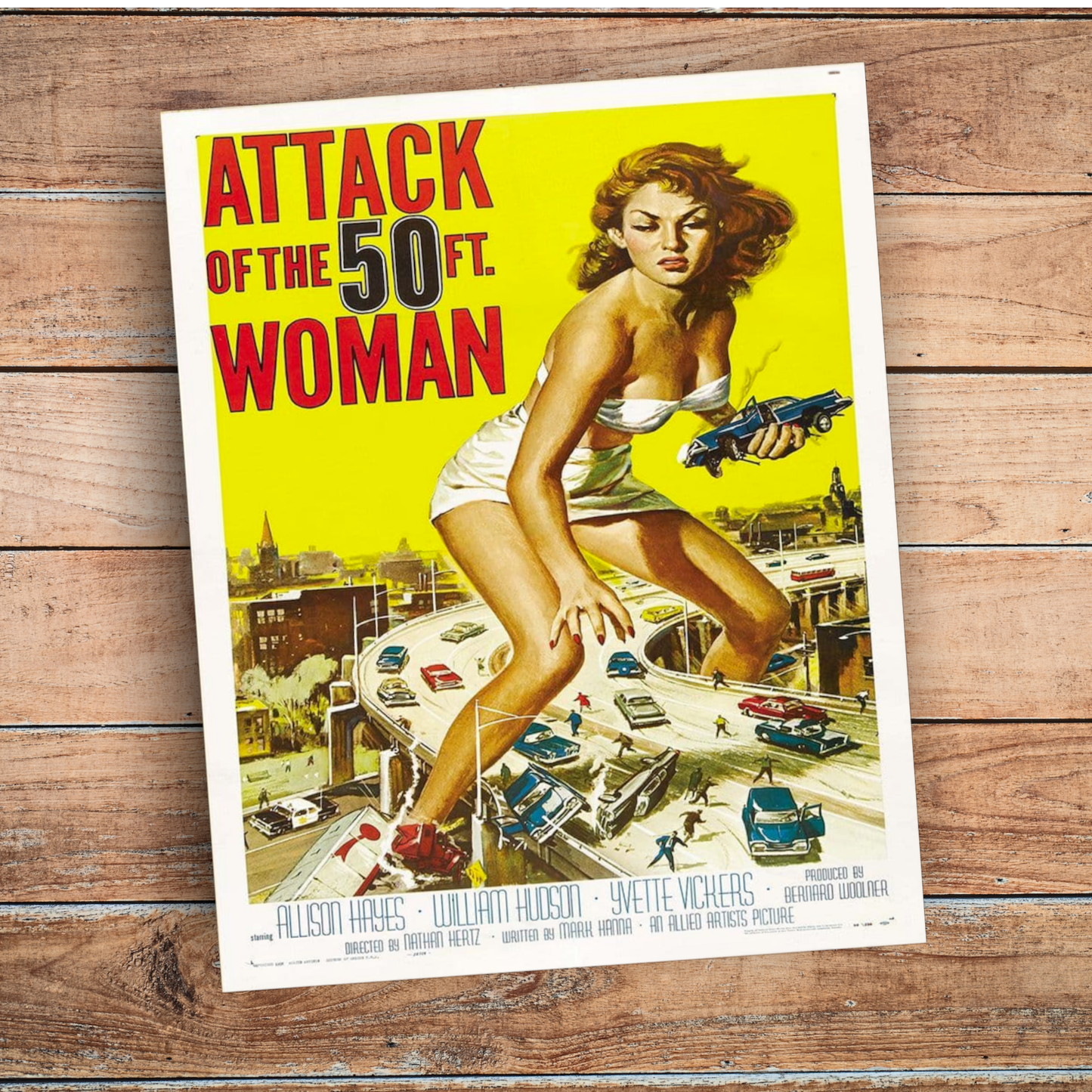 Attack of The 50ft Woman Movie | Metal Movie Wall Sign
