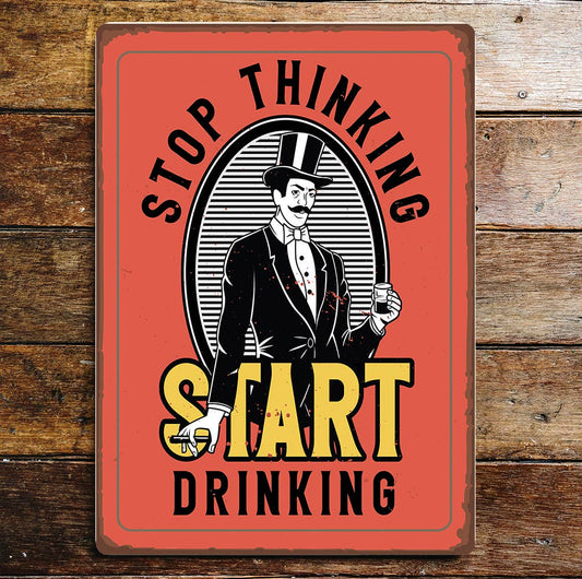 Collage drinking games' lifestyle | Metal Sign Plaque