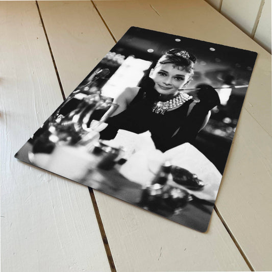 Audrey Hepburn Breakfast Tiffany Classic | Metal Sign