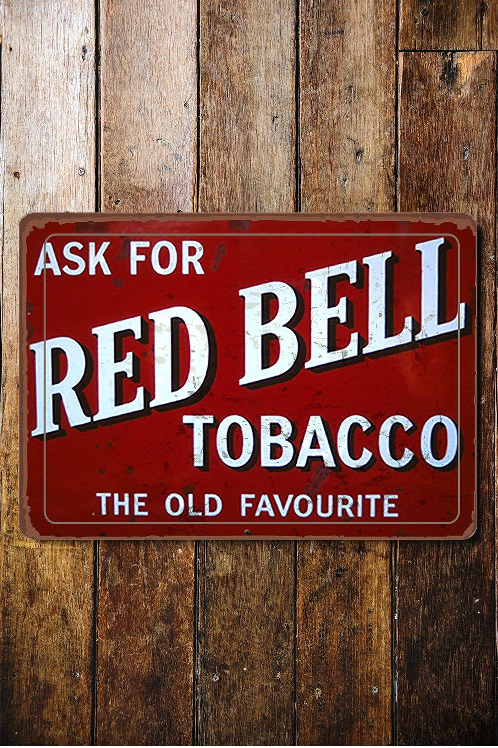 Red Bell Everyone One own business Metal Sign