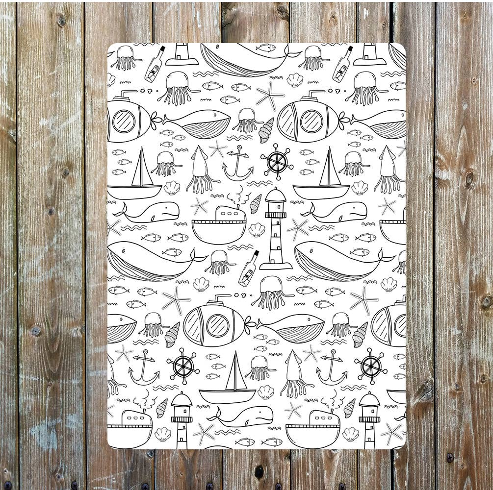 Summer beach seaside motivational art Metal Wall Sign