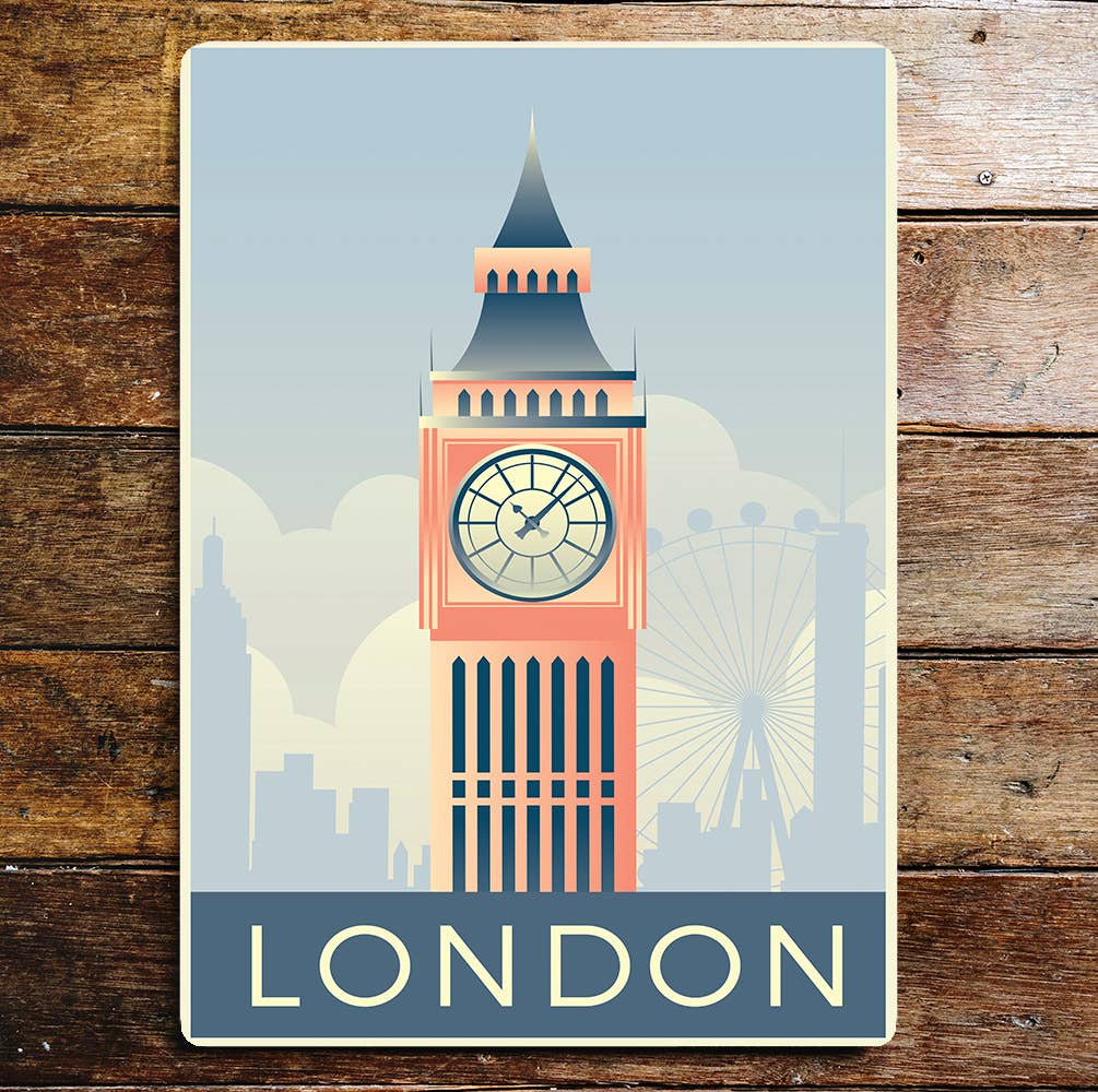 London Big Ben | Metal Wall Sign