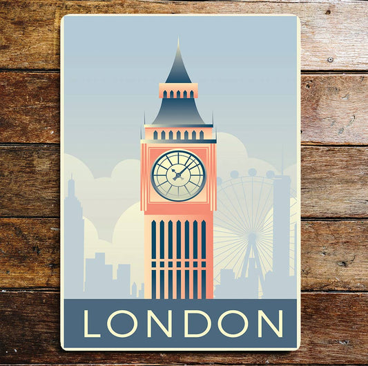 London Big Ben | Metal Wall Sign