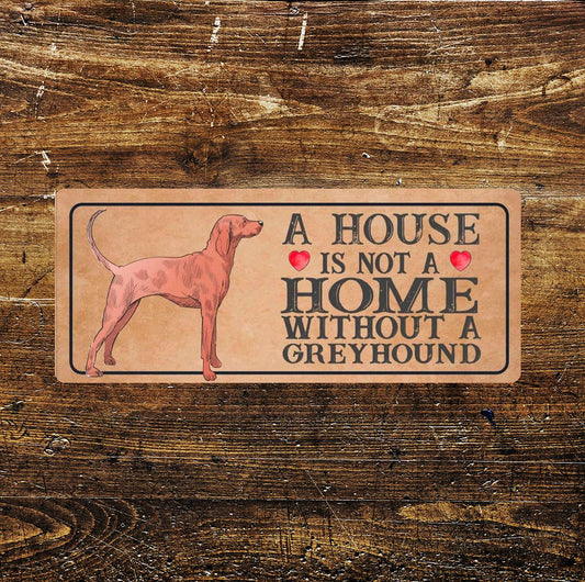 greyhound Dog | Metal Sign Plaque