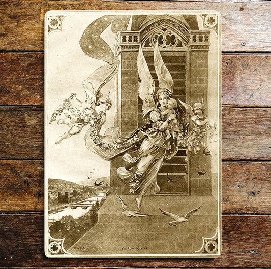 Angel Fairy Vintage | Metal Wall Sign