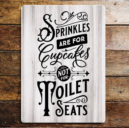 Toilet Seat Notice Art Sign Plaque