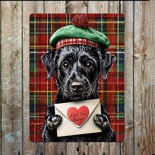 Terrier Dog Tartan | Scottish Scotland | Metal Sign Plaque
