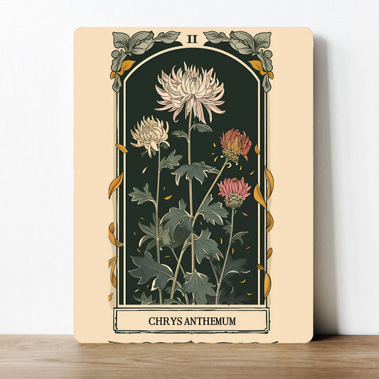 Chrys Anthemum Flower | Metal Sign Plaque