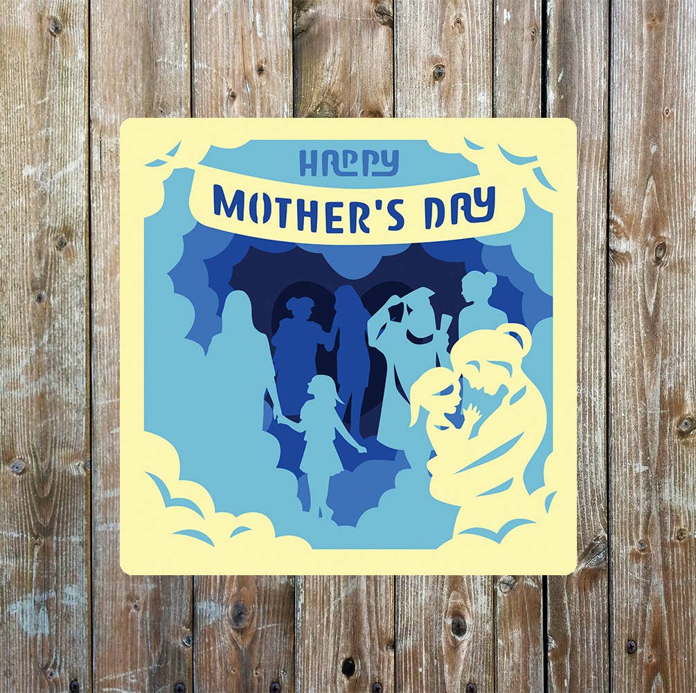 happy mothers day growing up | Metal Sign Plaque Square