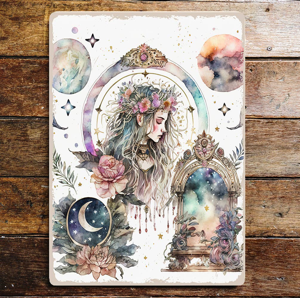 Zodiac Spiritual Figure | Wall Art | Metal Sign Plaque