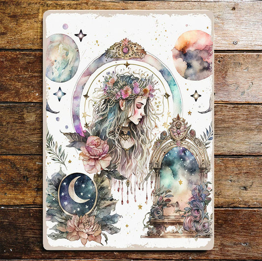 Zodiac Spiritual Figure | Wall Art | Metal Sign Plaque