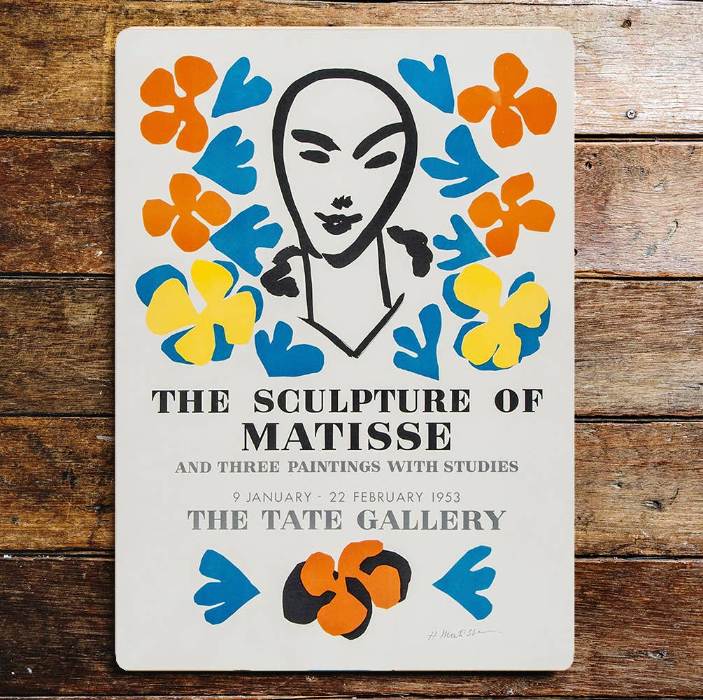 The Sculpture Of Matisse Tate Gallery Metal Sign Plaque