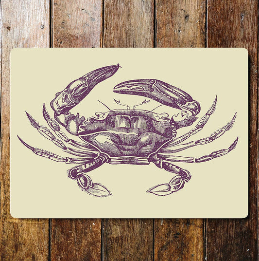 Crab Seaside | Metal Wall Sign