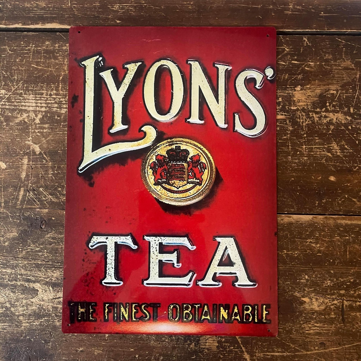 Lyons Tea The Finest Obtainable | Metal Sign