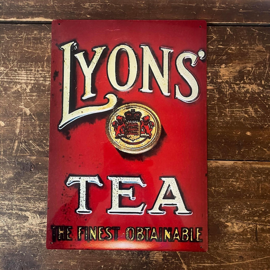 Lyons Tea The Finest Obtainable | Metal Sign