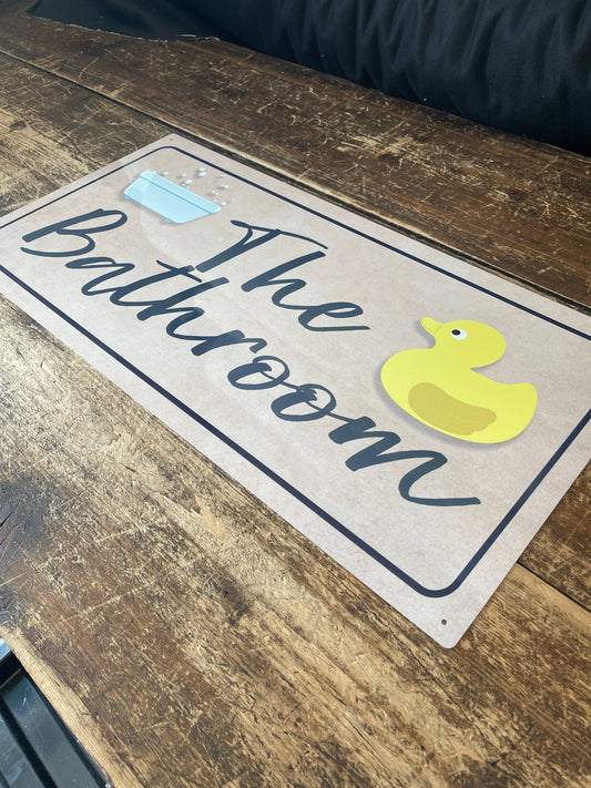 The Bathroom - | Metal Sign Plaque Signs