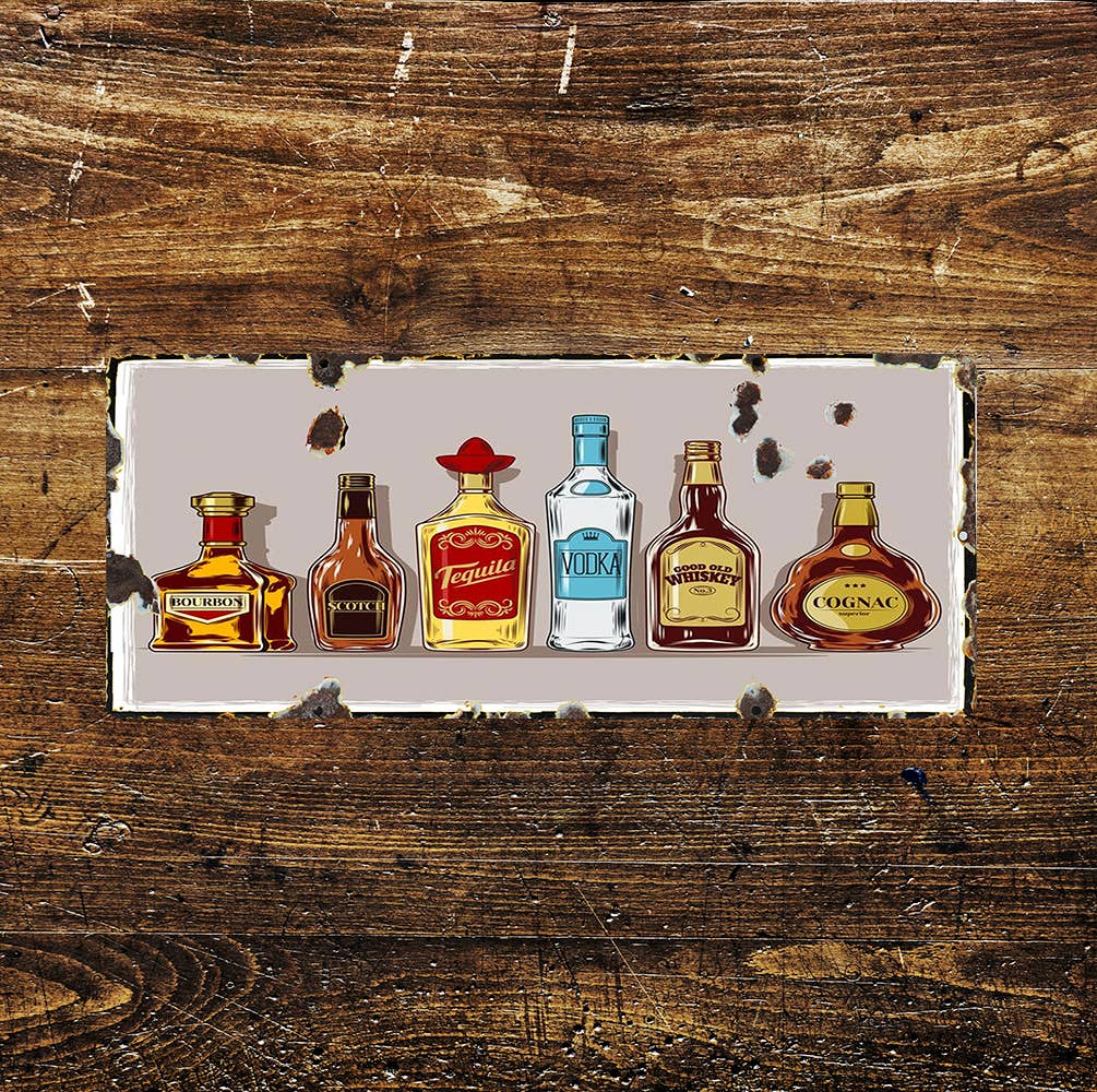Alcohol Drinks Novelty | Metal Sign