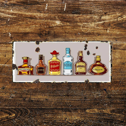 Alcohol Drinks Novelty | Metal Sign