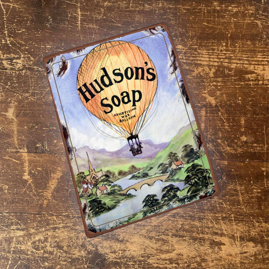 Hudson Soap Balloon | Metal Advertising Wall Sign