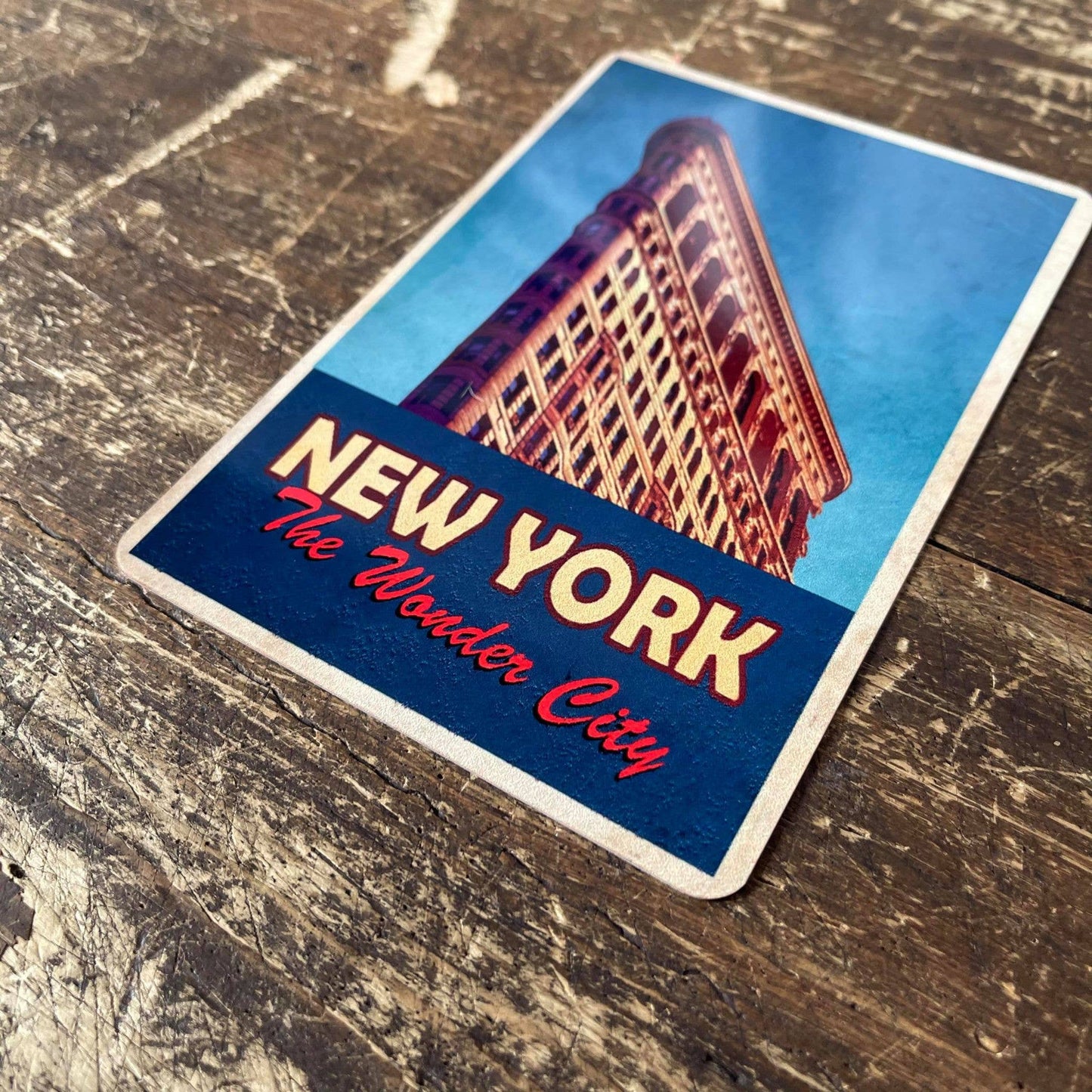 New York The Wonder City | Metal Travel Wall Sign