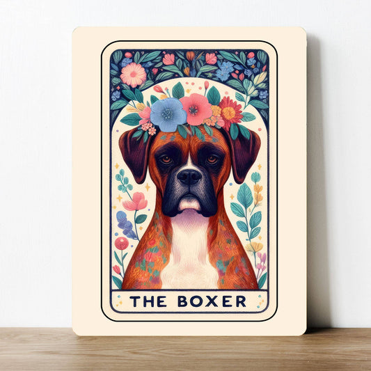 The Boxer Dog Tarot | Metal Sign Plaque