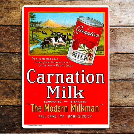 Carnation Milk The Modern Milkman | Metal Sign