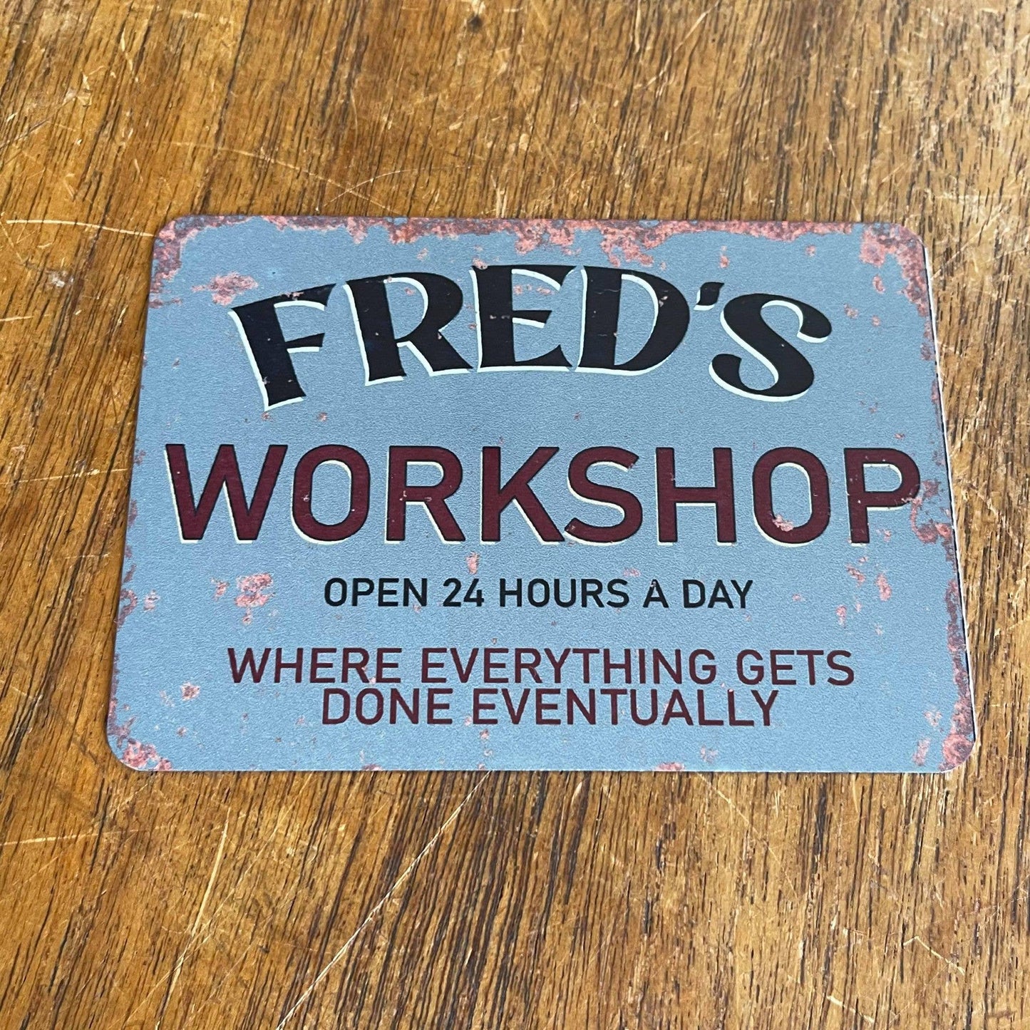 Workshop Personalised | Metal Wall Sign