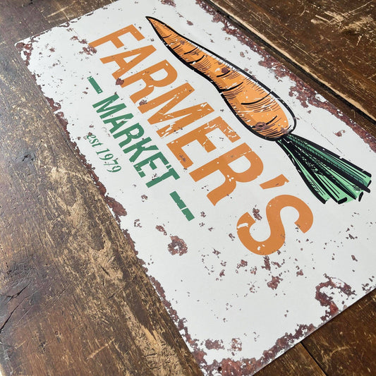 Farmers Market | Metal Sign