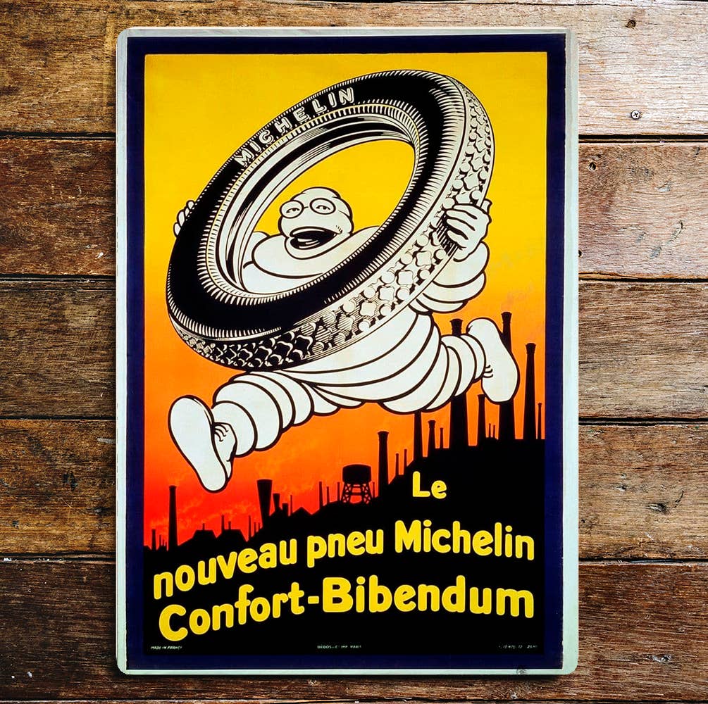 Michelin Tires Le Nouveau pneu | Metal Sign