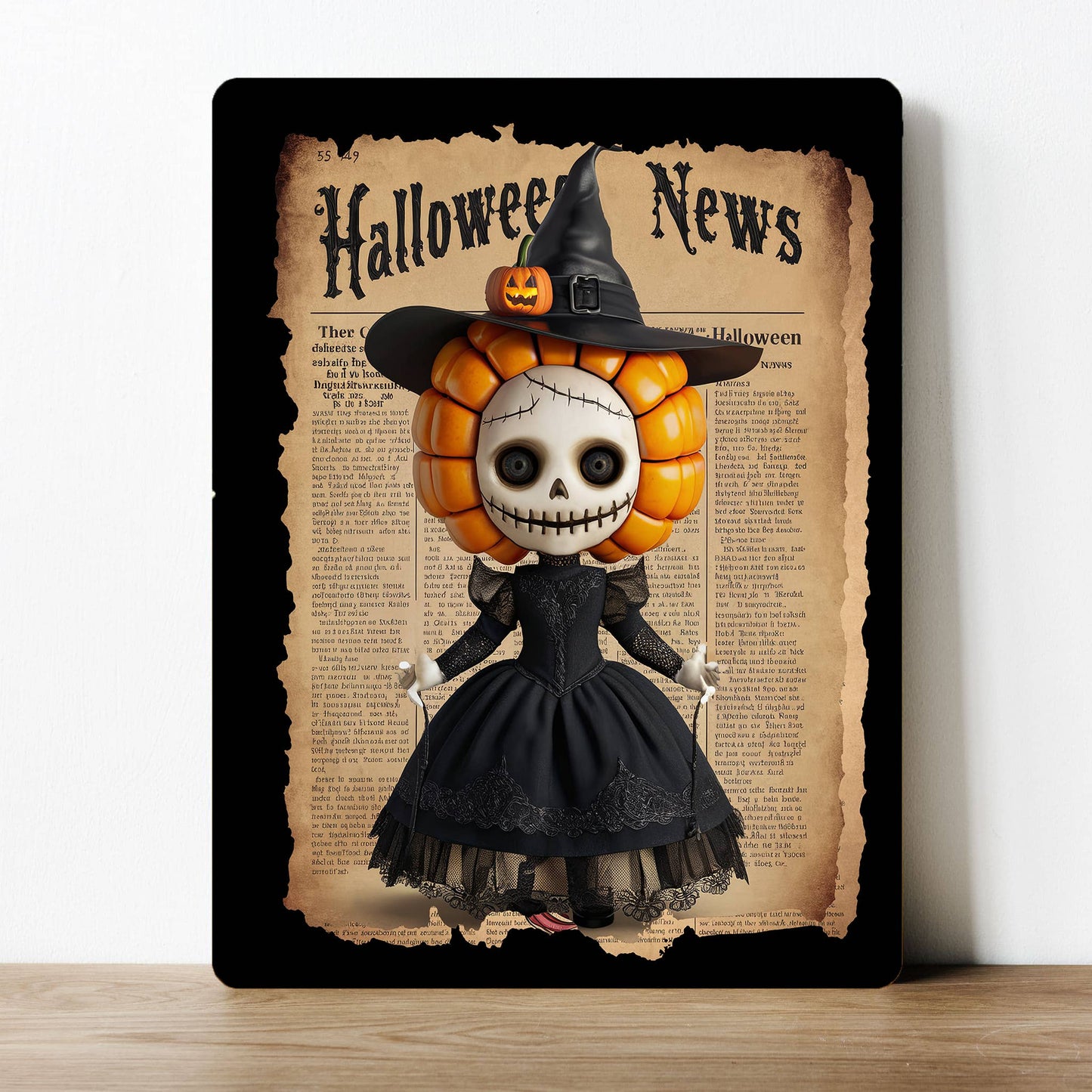 Halloween News Scary Jack O Lantern Scary | Metal Sign Plaque