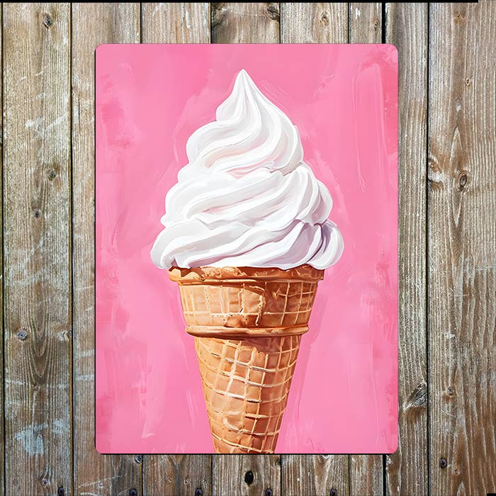 Ice Cream Beach Seaside Sea Nautical | Metal Sign Plaque