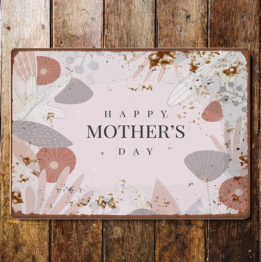 Happy Mothers Day Pink | Metal Wall Sign Plaque